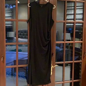 Black side rouched Banana Republic dress TALL